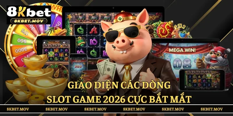 Giao diện các dòng slot game 2026 cực bắt mắt