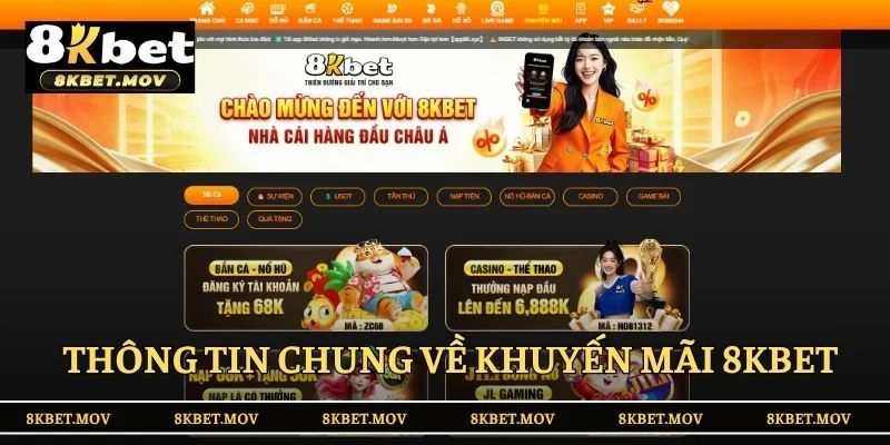 Thông tin chung về khuyến mãi 8KBET